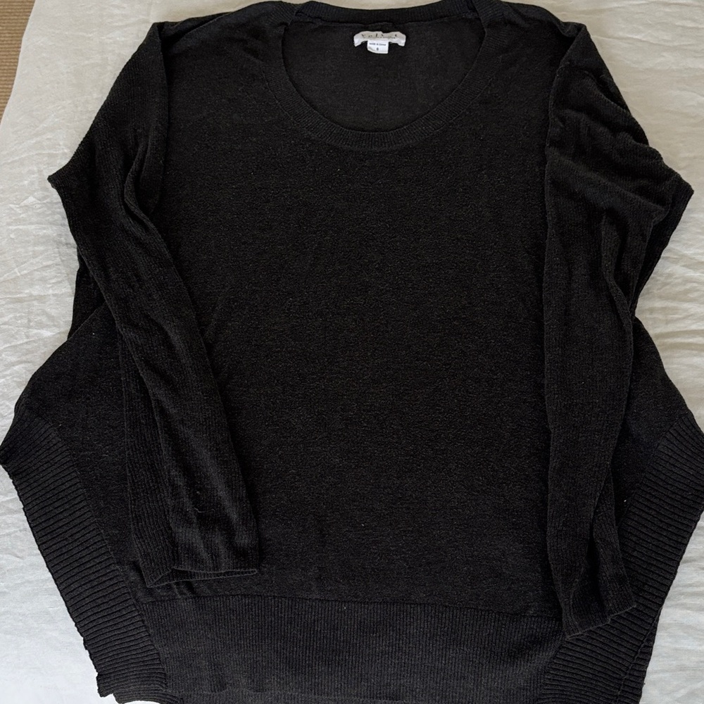 Velvet by Graham & Spencer Charcoal Crewneck Sweater